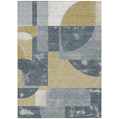 Daeel Gray Washable Indoor - Outdoor Rug - LOOMLAN - LOOMLAN Rugs - Outdoor Rugs