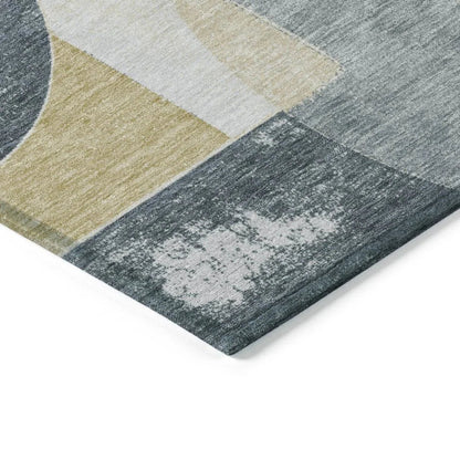 Daeel Gray Washable Indoor - Outdoor Rug - LOOMLAN - LOOMLAN Rugs - Outdoor Rugs