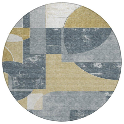 Daeel Gray Washable Indoor - Outdoor Rug - LOOMLAN - LOOMLAN Rugs - Outdoor Rugs
