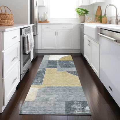 Daeel Gray Washable Indoor - Outdoor Rug - LOOMLAN - LOOMLAN Rugs - Outdoor Rugs