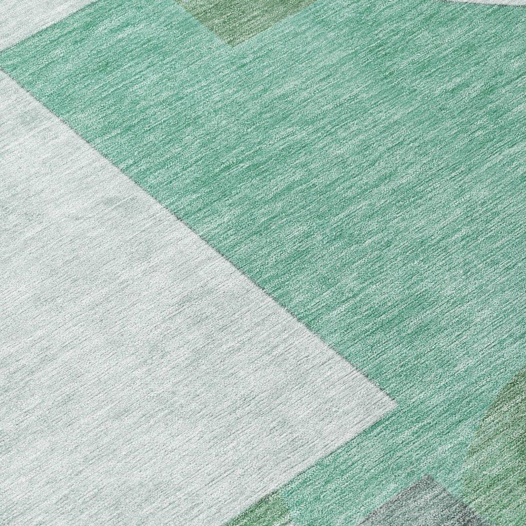 Daeel Green Washable Indoor - Outdoor Rug - LOOMLAN - LOOMLAN Rugs - Outdoor Rugs