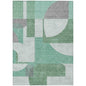 Daeel Green Washable Indoor - Outdoor Rug - LOOMLAN - LOOMLAN Rugs - Outdoor Rugs