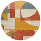 Daeel Orange Washable Indoor - Outdoor Rug - LOOMLAN - LOOMLAN Rugs - Outdoor Rugs