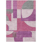 Daeel Pink Washable Indoor - Outdoor Rug - LOOMLAN - LOOMLAN Rugs - Outdoor Rugs