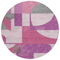 Daeel Pink Washable Indoor - Outdoor Rug - LOOMLAN - LOOMLAN Rugs - Outdoor Rugs