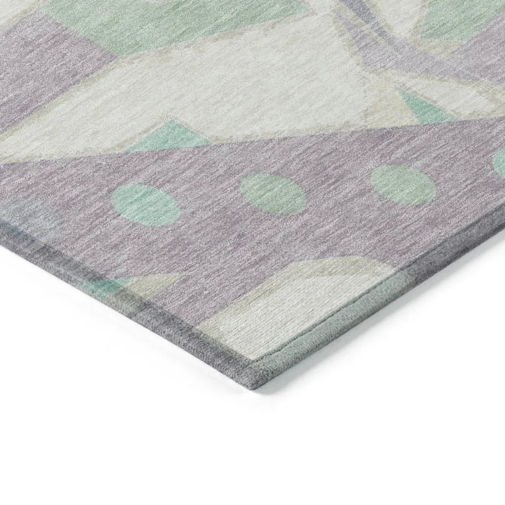 Daeir Lilac Washable Indoor - Outdoor Rug - LOOMLAN - LOOMLAN Rugs - Outdoor Rugs