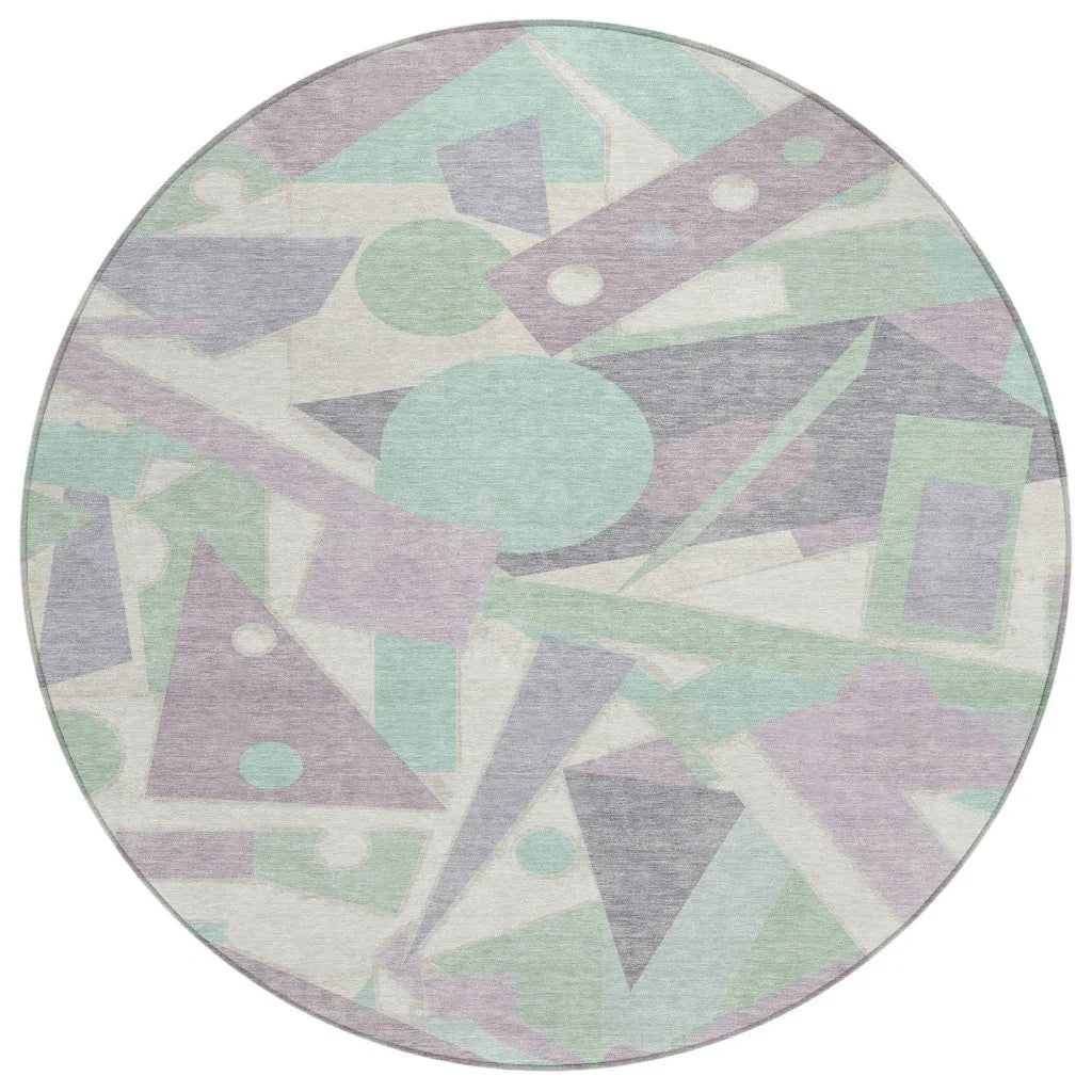 Daeir Lilac Washable Indoor - Outdoor Rug - LOOMLAN - LOOMLAN Rugs - Outdoor Rugs