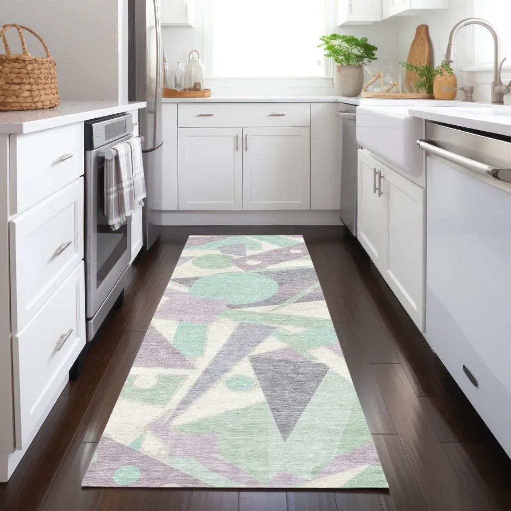 Daeir Lilac Washable Indoor - Outdoor Rug - LOOMLAN - LOOMLAN Rugs - Outdoor Rugs