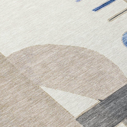 Daeira Blue Washable Indoor - Outdoor Rug - LOOMLAN - LOOMLAN Rugs - Outdoor Rugs