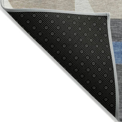 Daeira Blue Washable Indoor - Outdoor Rug - LOOMLAN - LOOMLAN Rugs - Outdoor Rugs