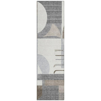Daeira Brown Washable Indoor - Outdoor Rug - LOOMLAN - LOOMLAN Rugs - Outdoor Rugs
