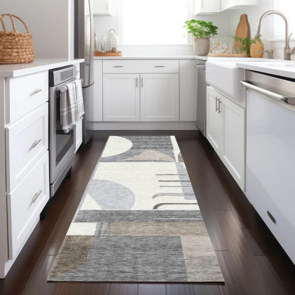 Daeira Brown Washable Indoor - Outdoor Rug - LOOMLAN - LOOMLAN Rugs - Outdoor Rugs