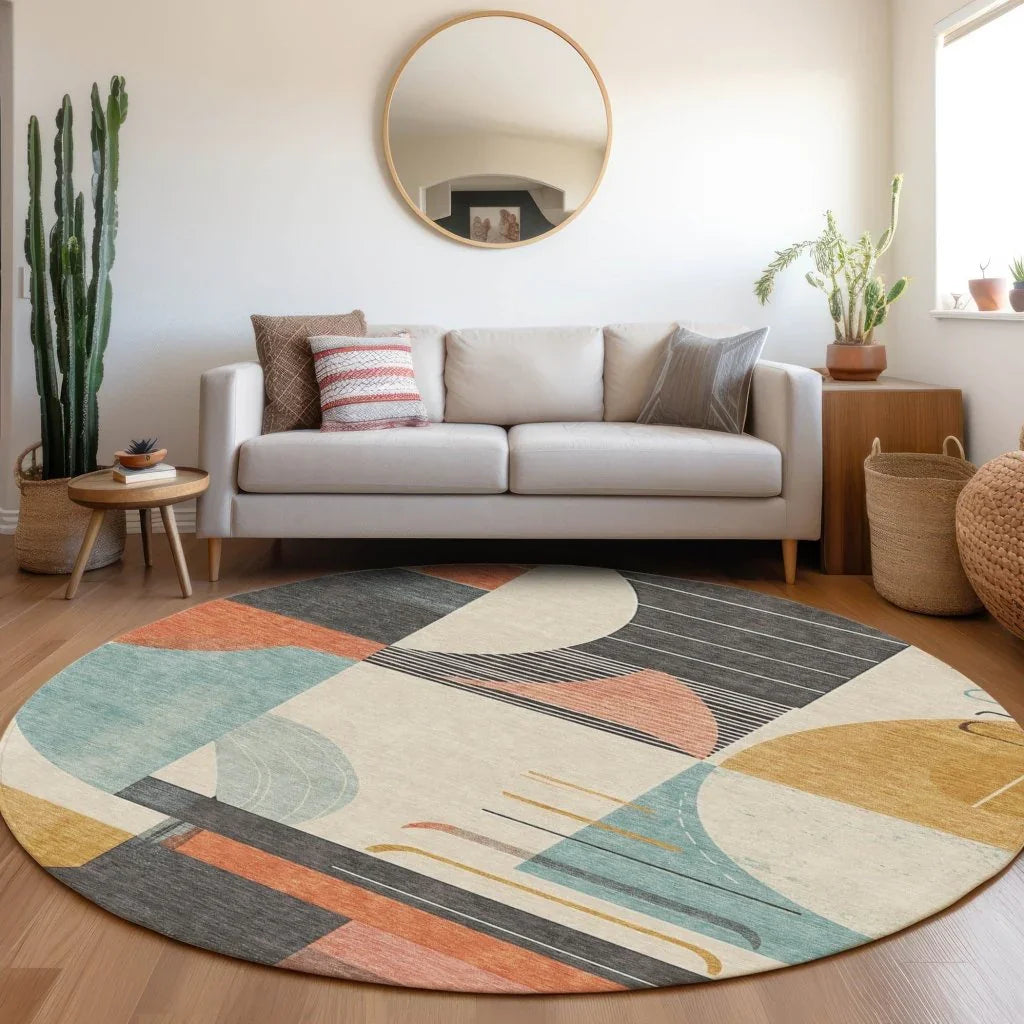 Daeira Gray Washable Indoor - Outdoor Rug - LOOMLAN - LOOMLAN Rugs - Outdoor Rugs