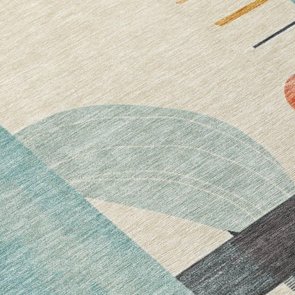 Daeira Gray Washable Indoor - Outdoor Rug - LOOMLAN - LOOMLAN Rugs - Outdoor Rugs