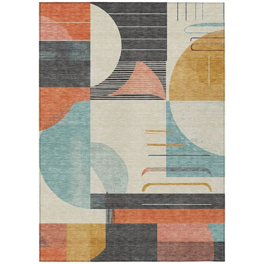 Daeira Gray Washable Indoor - Outdoor Rug - LOOMLAN - LOOMLAN Rugs - Outdoor Rugs