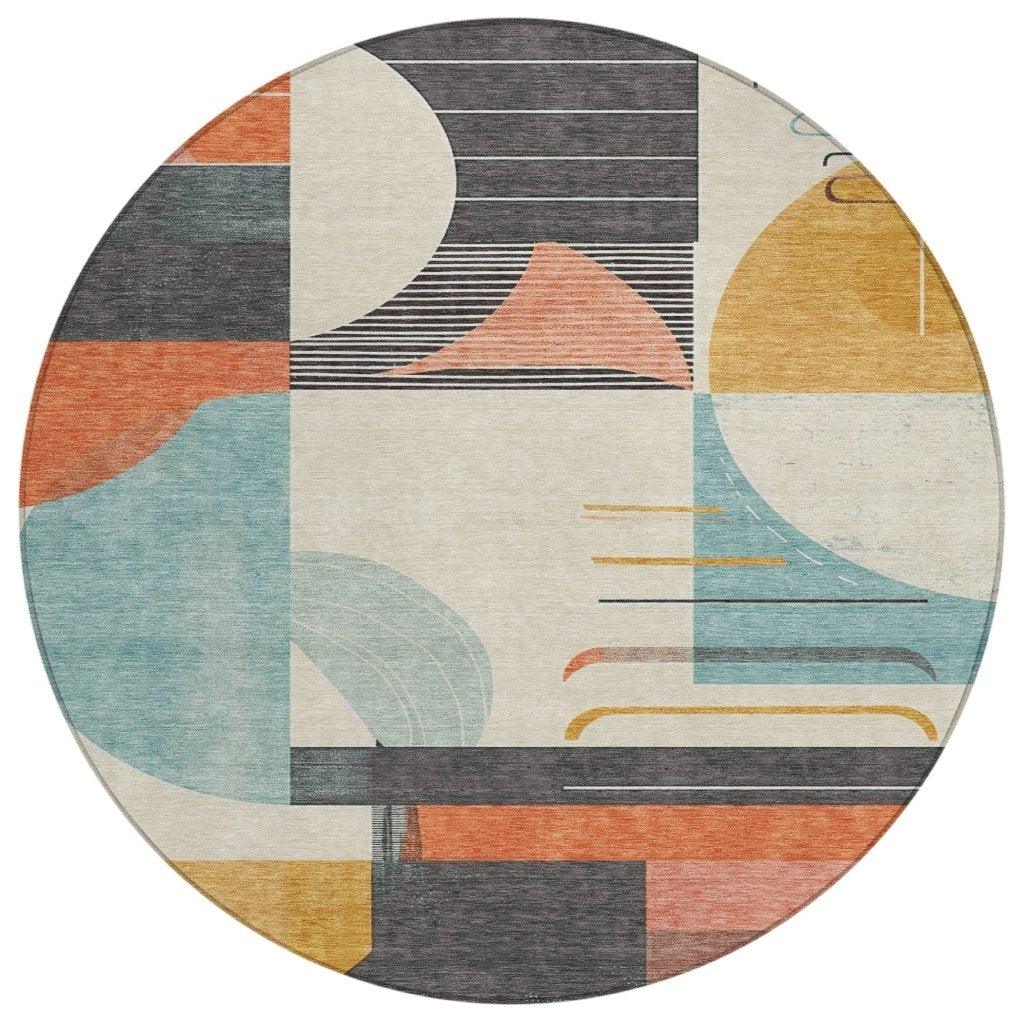 Daeira Gray Washable Indoor - Outdoor Rug - LOOMLAN - LOOMLAN Rugs - Outdoor Rugs