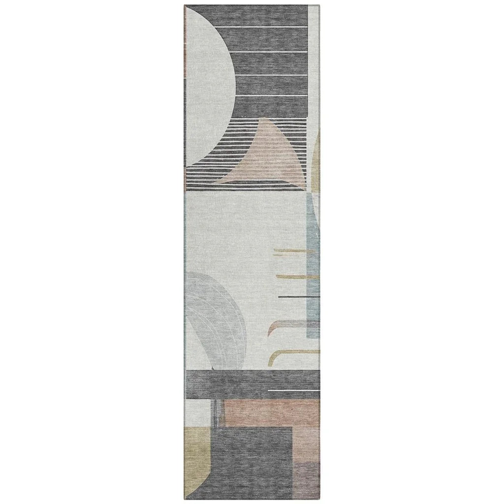 Daeira Orange Washable Indoor - Outdoor Rug - LOOMLAN - LOOMLAN Rugs - Outdoor Rugs