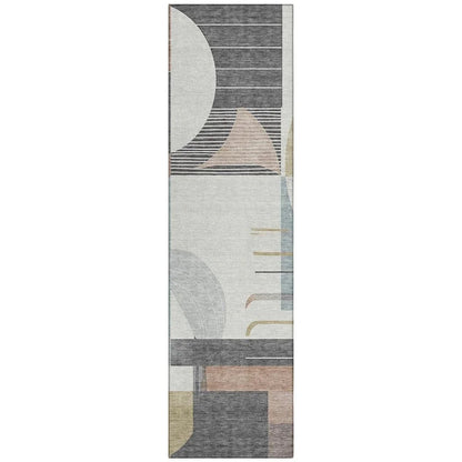 Daeira Orange Washable Indoor - Outdoor Rug - LOOMLAN - LOOMLAN Rugs - Outdoor Rugs