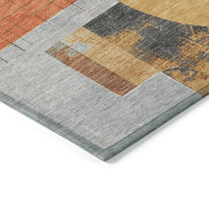 Daeon Gray Washable Indoor - Outdoor Rug - LOOMLAN - LOOMLAN Rugs - Outdoor Rugs