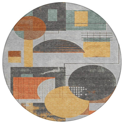 Daeon Gray Washable Indoor - Outdoor Rug - LOOMLAN - LOOMLAN Rugs - Outdoor Rugs