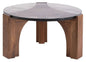 Daereth Glass Top Round Coffee Table