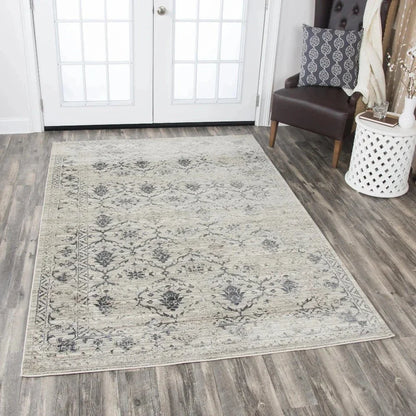 Dage Medallion Floral Beige Kitchen Hallway Runner Rug - LOOMLAN - LOOMLAN - Area Rugs