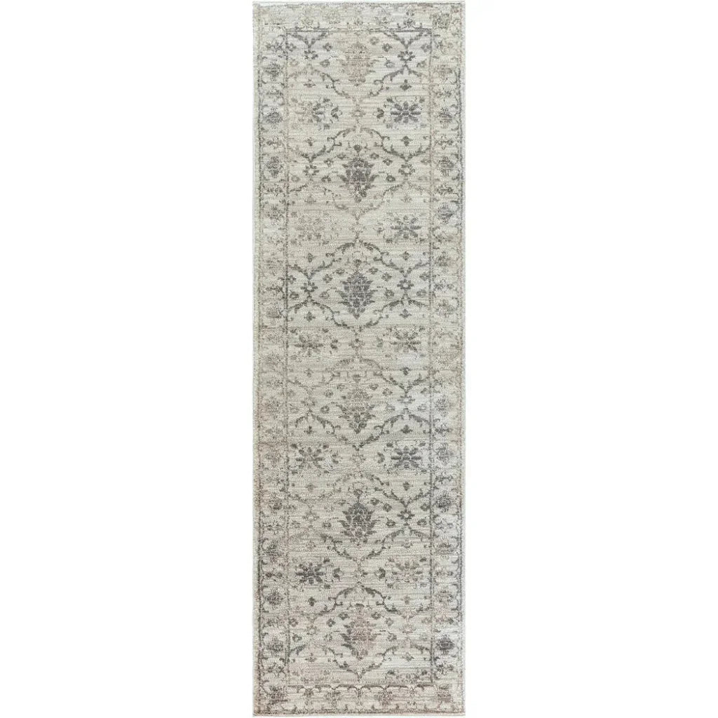 Dage Medallion Floral Beige Kitchen Hallway Runner Rug - LOOMLAN - LOOMLAN - Area Rugs
