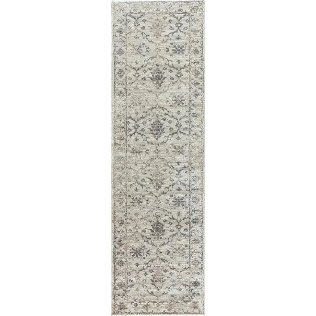 Dage Medallion Floral Beige Kitchen Hallway Runner Rug - LOOMLAN - LOOMLAN - Area Rugs
