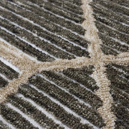 Dagh 5x7 Indoor Outdoor Brown Patio Rug-Outdoor Rugs-LOOMLAN-LOOMLAN