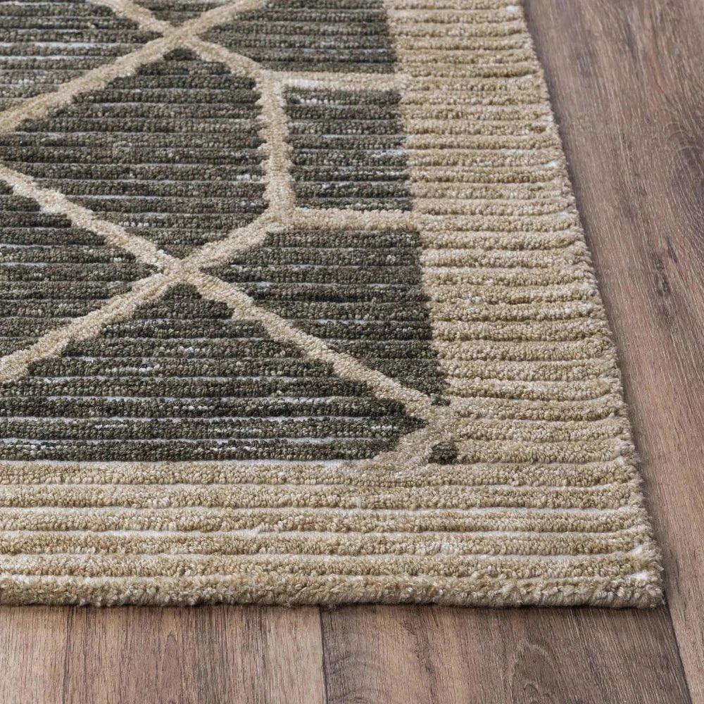 Dagh 5x7 Indoor Outdoor Brown Patio Rug-Outdoor Rugs-LOOMLAN-LOOMLAN