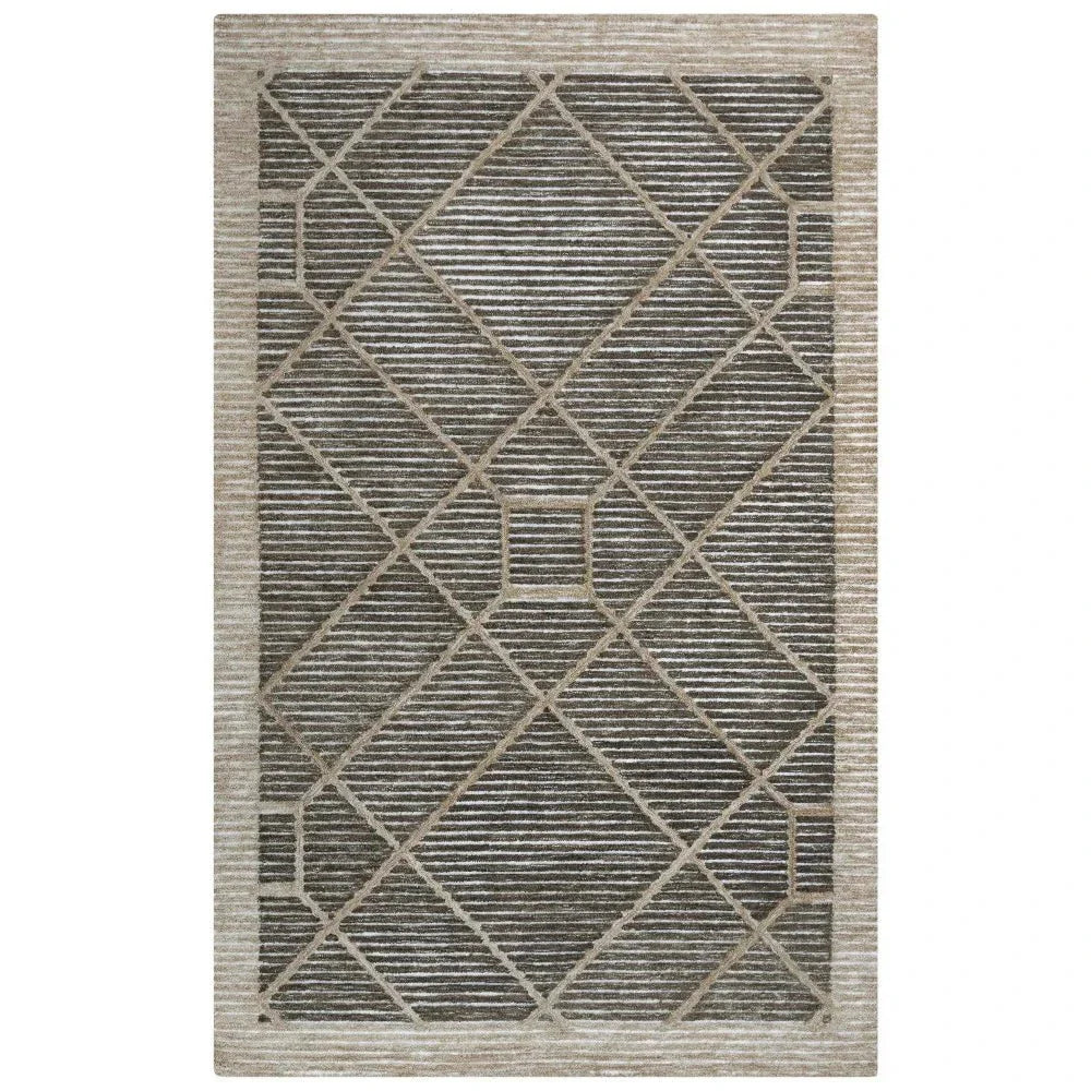 Dagh 5x7 Indoor Outdoor Brown Patio Rug-Outdoor Rugs-LOOMLAN-5' x 7'-LOOMLAN