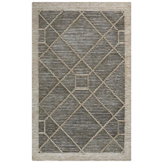 Dagh 5x7 Indoor Outdoor Brown Patio Rug-Outdoor Rugs-LOOMLAN-5' x 7'-LOOMLAN