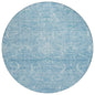 Dahana Blue Washable Indoor-Outdoor Rug-Outdoor Rugs-LOOMLAN Rugs-8' x 8'-LOOMLAN