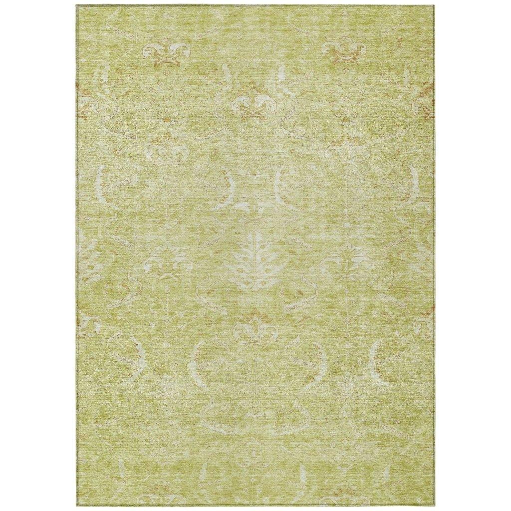 Dahana Green Washable Indoor-Outdoor Rug-Outdoor Rugs-LOOMLAN Rugs-2'6" x 3'10"-LOOMLAN