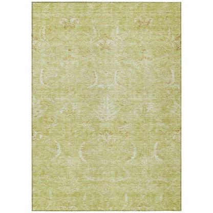 Dahana Green Washable Indoor-Outdoor Rug-Outdoor Rugs-LOOMLAN Rugs-2'6" x 3'10"-LOOMLAN