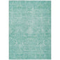 Dahana Teal Washable Indoor-Outdoor Rug-Outdoor Rugs-LOOMLAN Rugs-2'6" x 3'10"-LOOMLAN