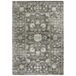 Dahl Floral Distress Gray Kitchen Hallway Runner Rug - LOOMLAN - LOOMLAN - Area Rugs