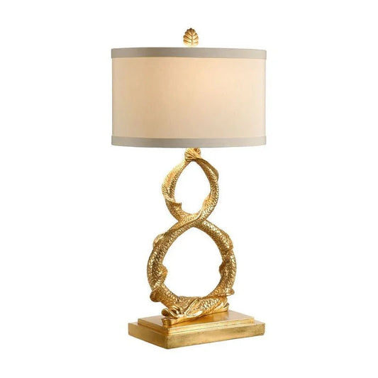Dahl Gold Leaf Base Table Lamp - LOOMLAN - Wildwood - Table Lamps