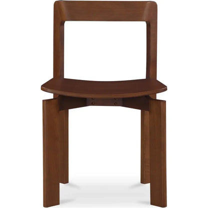 Daifuku Wood Brown Armless Dining Chair 2PC - LOOMLAN - Moe's Home - Dining Chairs