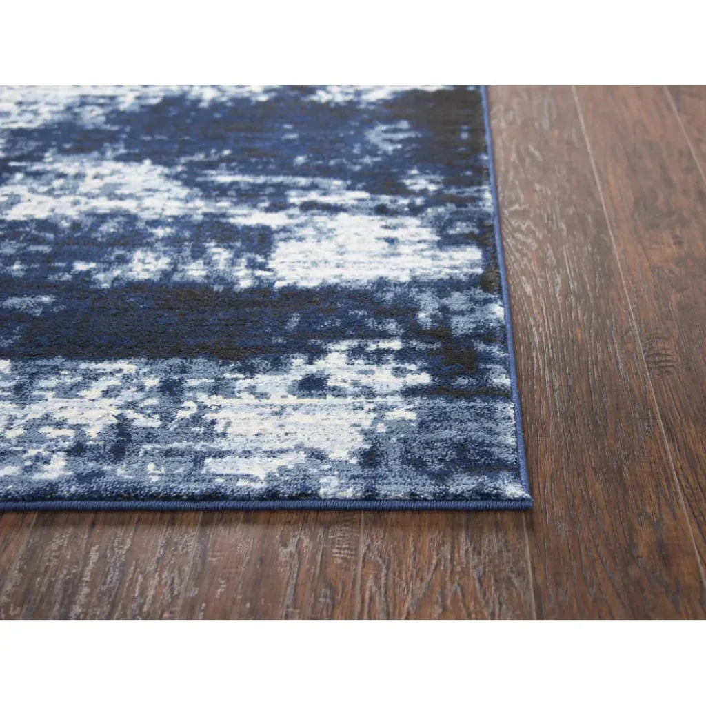 Dain Abstract Blue Kitchen Hallway Runner Rug - LOOMLAN - LOOMLAN - Area Rugs