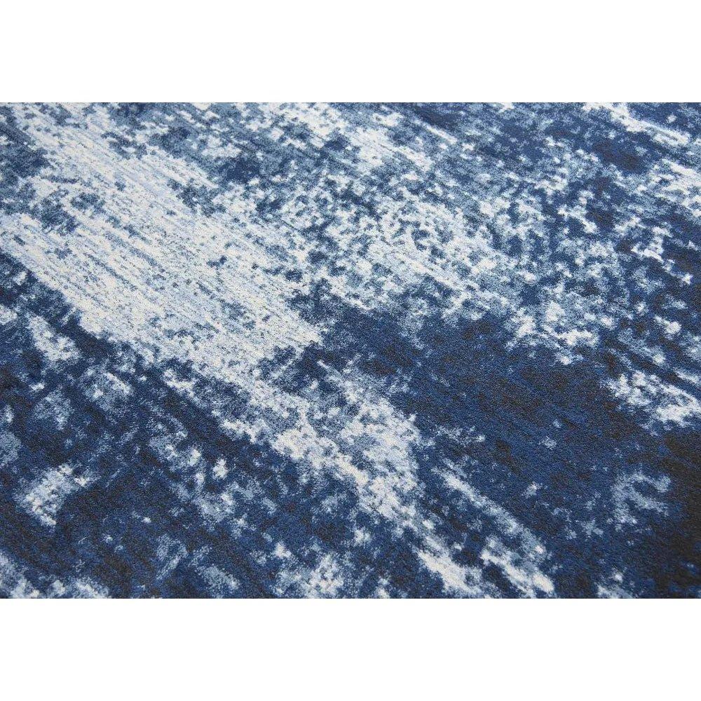 Dain Abstract Blue Kitchen Hallway Runner Rug - LOOMLAN - LOOMLAN - Area Rugs