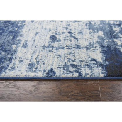 Dain Abstract Blue Kitchen Hallway Runner Rug - LOOMLAN - LOOMLAN - Area Rugs
