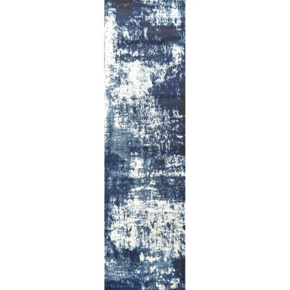 Dain Abstract Blue Kitchen Hallway Runner Rug - LOOMLAN - LOOMLAN - Area Rugs