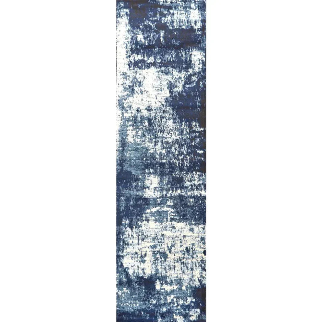Dain Abstract Blue Kitchen Hallway Runner Rug - LOOMLAN - LOOMLAN - Area Rugs