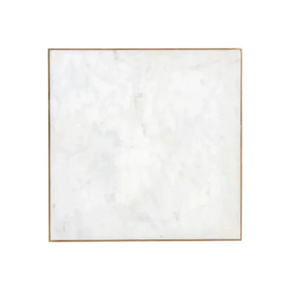 Daines White Marble Square End Table - LOOMLAN - SUNPAN - Side Tables