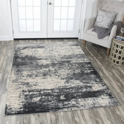 Dakh Abstract Brown Kitchen Hallway Runner Rug - LOOMLAN - LOOMLAN - Area Rugs