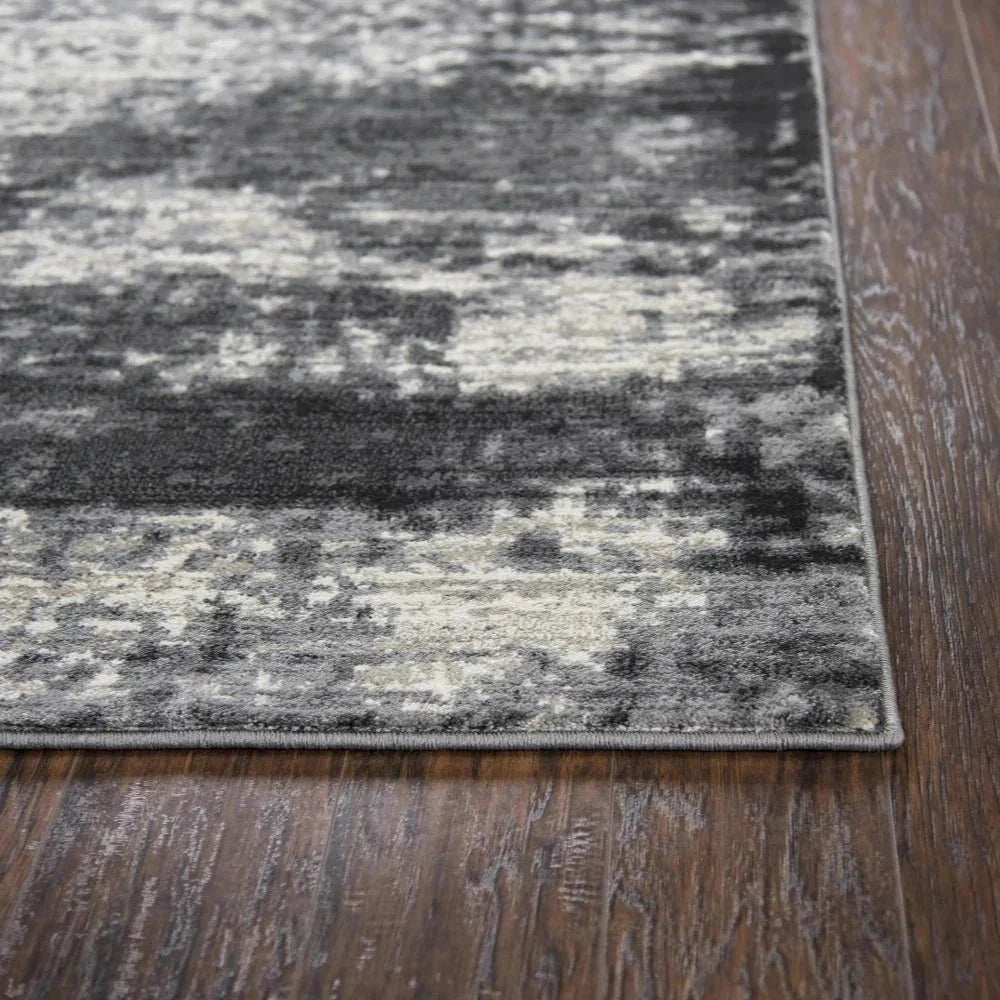 Dakh Abstract Brown Kitchen Hallway Runner Rug - LOOMLAN - LOOMLAN - Area Rugs