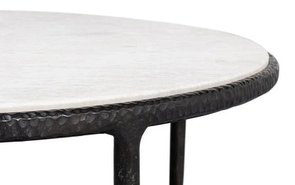 Dakor Iron Framed Black Side Table - LOOMLAN - Sarreid - Side Tables