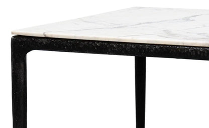 Dakor Marble Top Rectangular Dining Table-Dining Tables-Sarreid-LOOMLAN