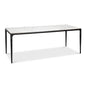 Dakor Marble Top Rectangular Dining Table-Dining Tables-Sarreid-LOOMLAN